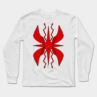 Imperial Roman Shield III. Scutum III (red) Long Sleeve T-Shirt